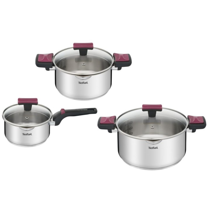 Набор посуды Cook&Clip  6 предметов 1,5/2,9/5л 16/20/24см G723S674
