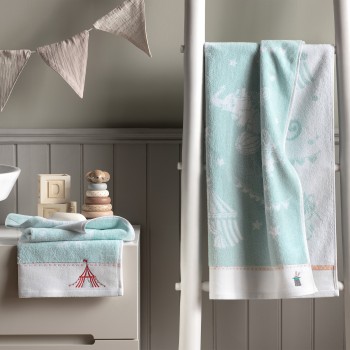 Набор из 2 детских полотенец Циркус (50х75 см,70х130 см)