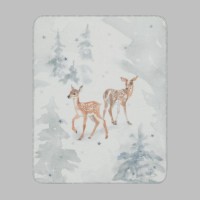 Плед новогодний Сноуви (90х200 см)