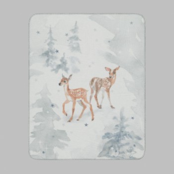 Плед новогодний Сноуви (90х200 см)