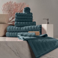 Набор из 8 полотенец Торлей (30х50 см - 4 шт, 50х80 см - 2 шт, 70х130 см - 2 шт)