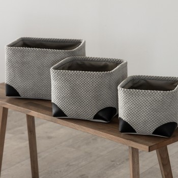 Набор корзин Ивор (28х28х20 см, 24х24х18 см, 20х20х16 см)