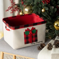 Корзина для хранения новогодняя Йуль (33х25х20 см)