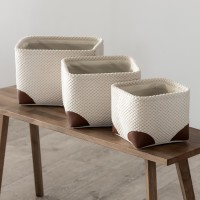 Набор корзин Ивор (28х28х20 см, 24х24х18 см, 20х20х16 см)