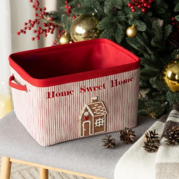 Корзина для хранения новогодняя Снебу (33х25х20 см)