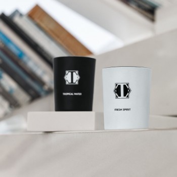 Набор ароматических свечей Легкое дуновение и тропическая вода (130 мл - 2 шт)