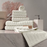 Набор из 8 полотенец Торлей (30х50 см - 4 шт, 50х80 см - 2 шт, 70х130 см - 2 шт)