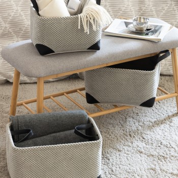 Набор корзин Лейф (38х26х22 см, 34х23х20 см, 30х20х18 см)