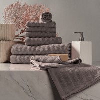 Набор из 8 полотенец Торлей (30х50 см - 4 шт, 50х80 см - 2 шт, 70х130 см - 2 шт)