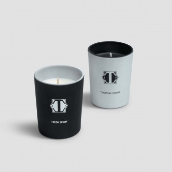 Набор ароматических свечей Легкое дуновение и тропическая вода (130 мл - 2 шт)