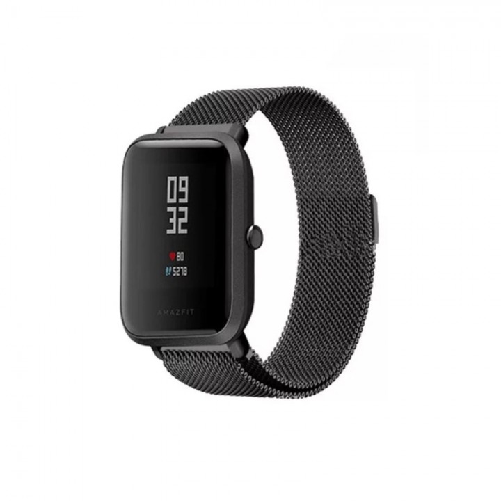 Сменный ремешок Xiaomi для Amazfit 20 mm металл (черный)