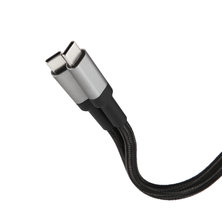 Дата-кабель Barn&Hollis Type-C - Type-C 100W нейлон, черный