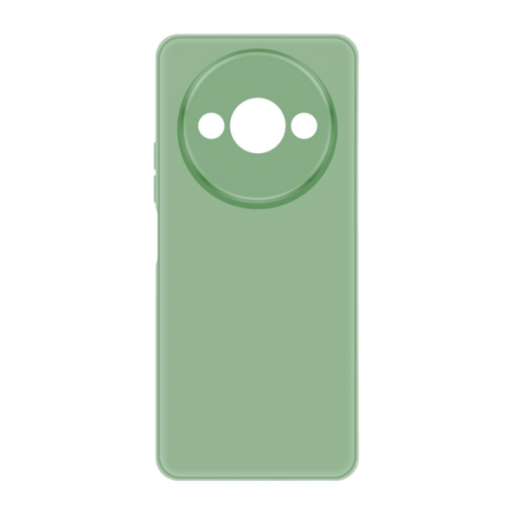 Чехол Krutoff для Redmi A3/A3x, силиконовый зеленый