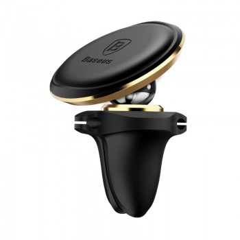 Автомобильный держатель Baseus Magnetic Air Vent (золотой)