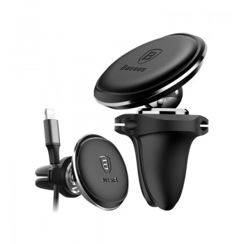 Автомобильный держатель Baseus Magnetic Air Vent (черный)