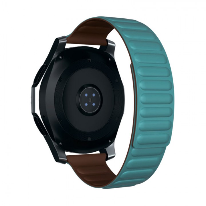 Сменный ремешок Red Line для часов универсальный силиконовый магнитный, 20 mm (изумруд)