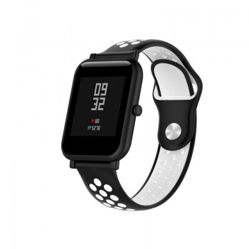 Сменный ремешок Xiaomi для Amazfit 20 mm (черный с белым)