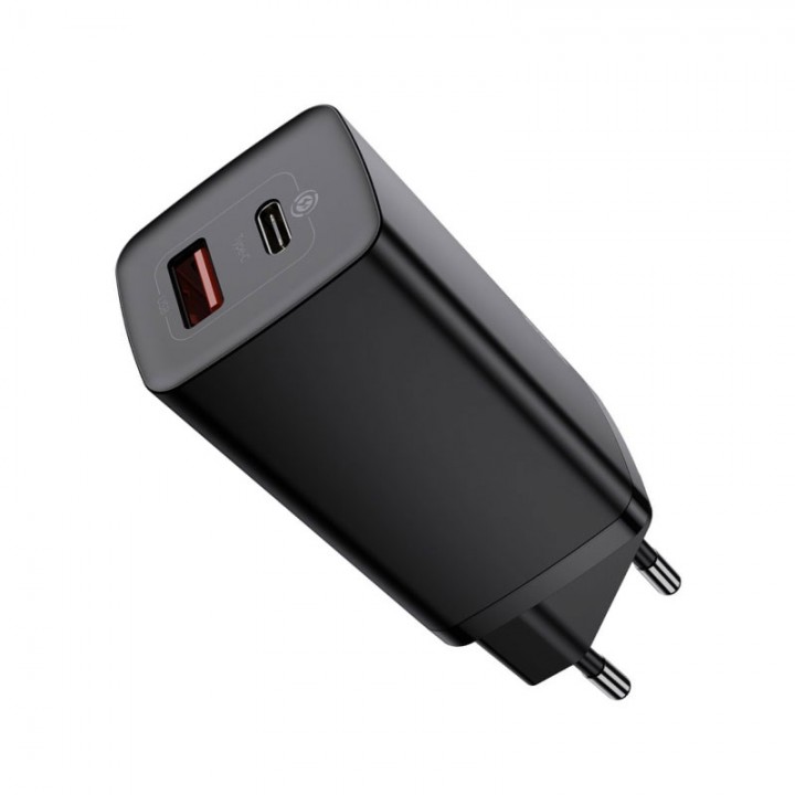 Зарядное устройство Baseus GaN2 Lite (CCGAN2L-B01),PD+QC 3.0, 65W (черный)