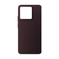 Чехол Barn&Hollis для Xiaomi 15 карбон, матовый, темно-красный