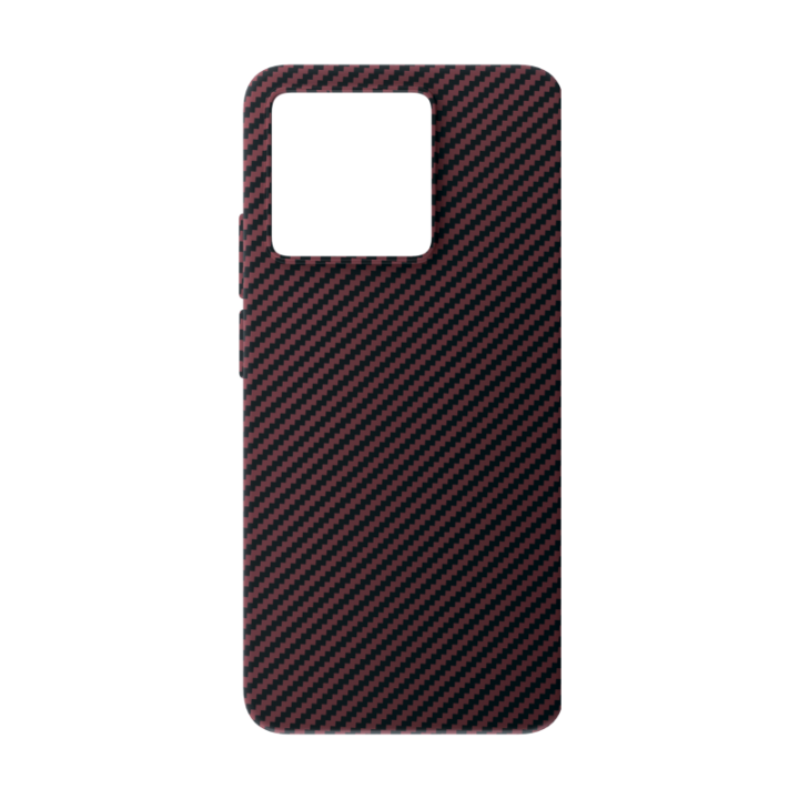 Чехол Barn&Hollis для Xiaomi 15 карбон, матовый, темно-красный