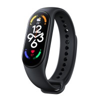 Сменный ремешок Red Line для фитнес-браслета Xiaomi Mi Band 7, силиконовый (черный)