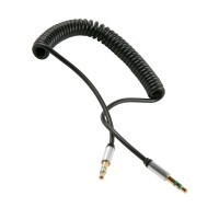 AUX-кабель Red Line Spiral (черный)