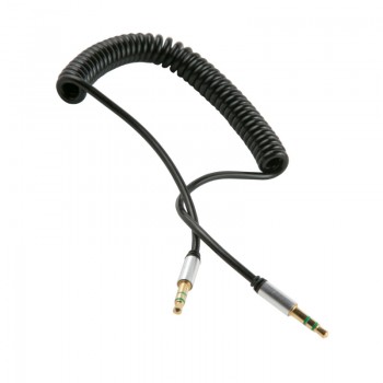 AUX-кабель Red Line Spiral (черный)