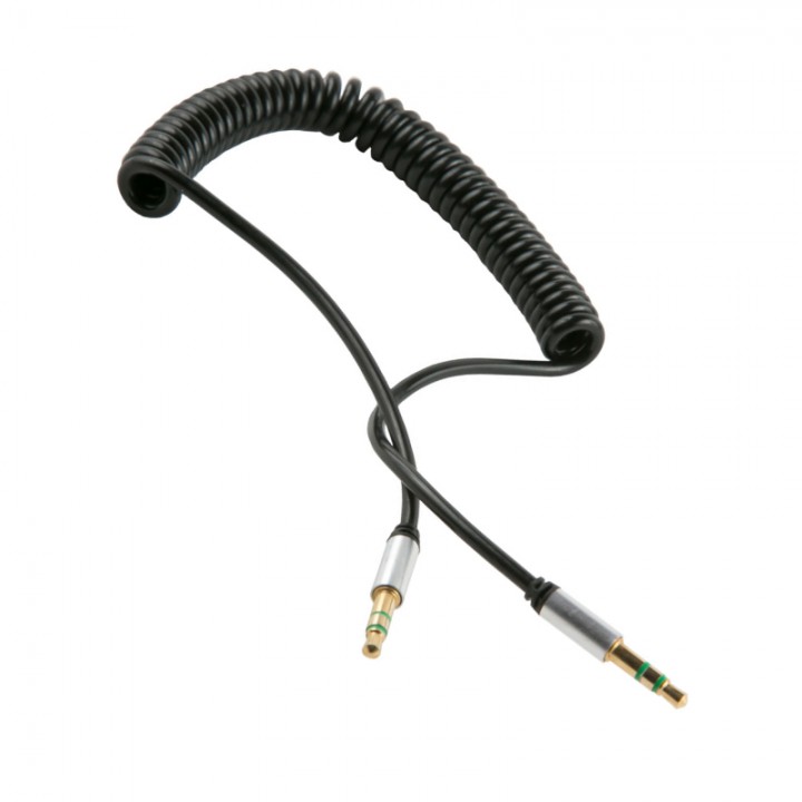AUX-кабель Red Line Spiral (черный)