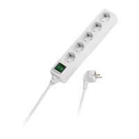 Сетевой удлинитель Линсор Vivanco (27016) EBLS 5W, 5 гнезд с/з, 1,4м c выкл. (белый)