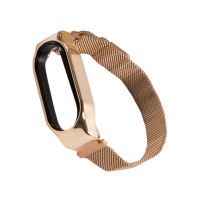 Сменный ремешок Red Line для фитнес-браслета Xiaomi Mi Band 7, металлический на магните (розовое золото)