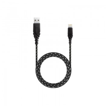Кабель EnergEA NyloGlitz Lightning 1.5m (черный)