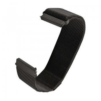 Сменный ремешок Red Line универсальный металлический магнитный для cмарт часов, 22 mm (черный)