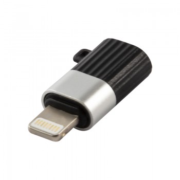 Адаптер-переходник Red Line Jumper Type-C – Lightning, 3А (черно-серебристый)