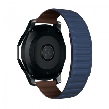 Сменный ремешок Red Line для часов универсальный силиконовый магнитный, 22 mm (синий)