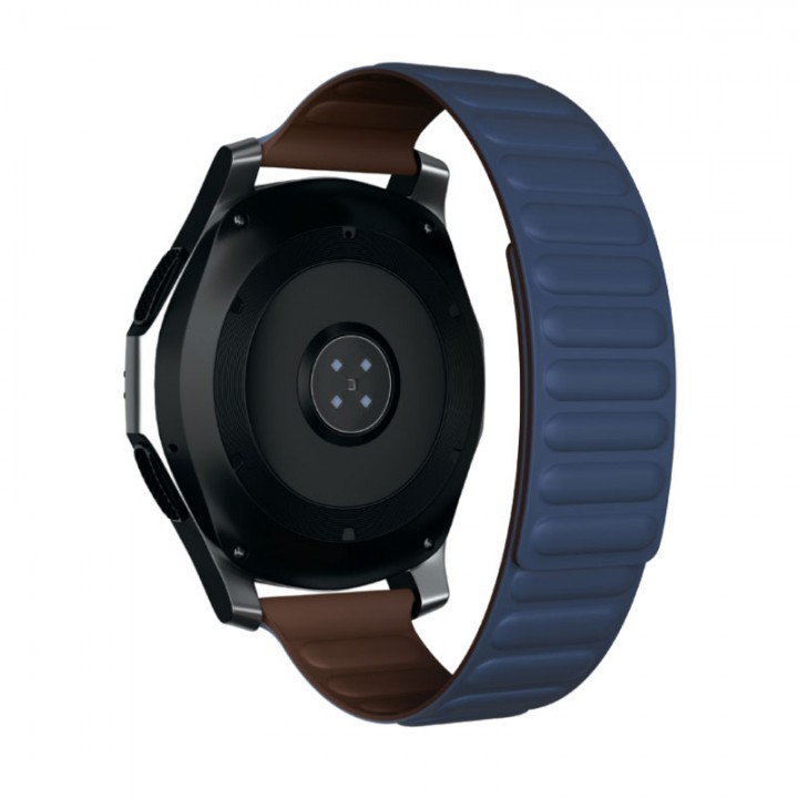 Сменный ремешок Red Line для часов универсальный силиконовый магнитный, 22 mm (синий)