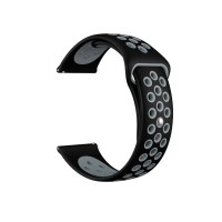 Сменный ремешок Xiaomi для Amazfit 20 mm (черный с серым)