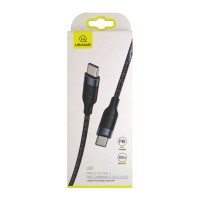 Дата-кабель Usams US-SJ400 5A U31 Type-C/Type-C PD (черный)