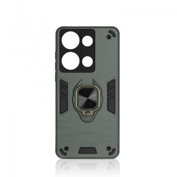 Чехол-книжка DF для Redmi Note 13 Pro / M6 Pro с магнитным держателем и кольцом