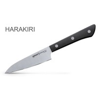 Нож кухонный овощной Samura "HARAKIRI" (SHR-0011B) 99 мм, сталь AUS-8, рукоять ABS пластик, чёрный