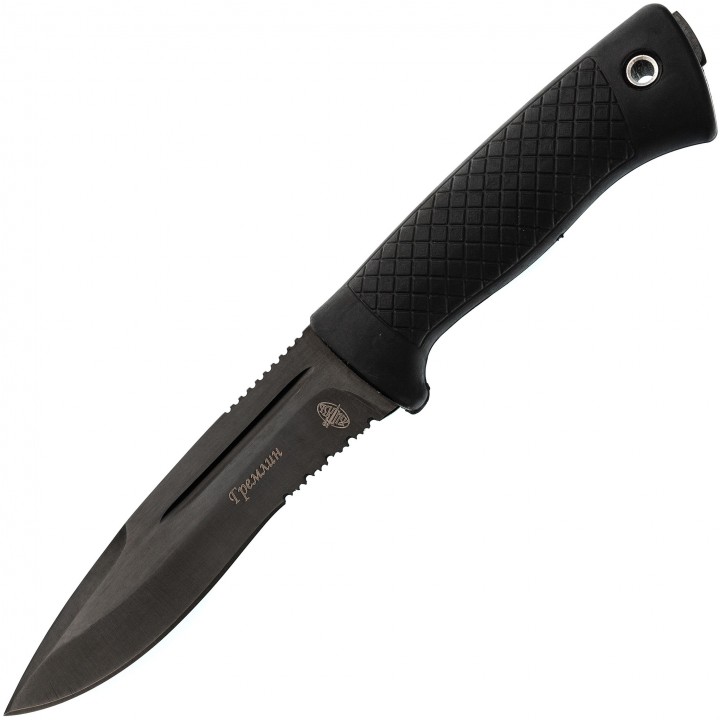 Тактический нож Гремлин, сталь У8, рукоять эластомер