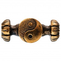 Замок-клевант "Инь-Ян" для браслета, бронза