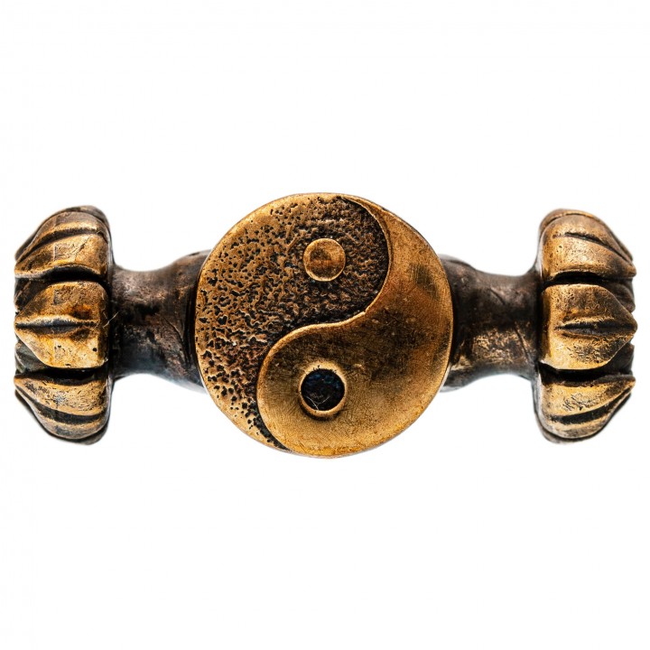 Замок-клевант "Инь-Ян" для браслета, бронза