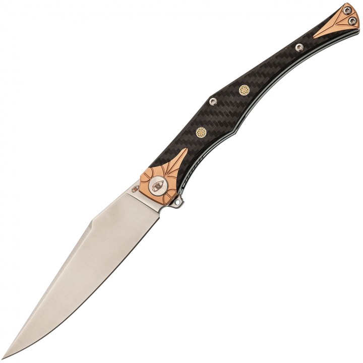Складной нож Reptilian Идальго M390-L Ограниченная серия, сталь M390, рукоять карбон