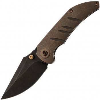 Складной нож We Knife Riff-Raff, сталь CPM-20CV, рукоять титан, бронзовый