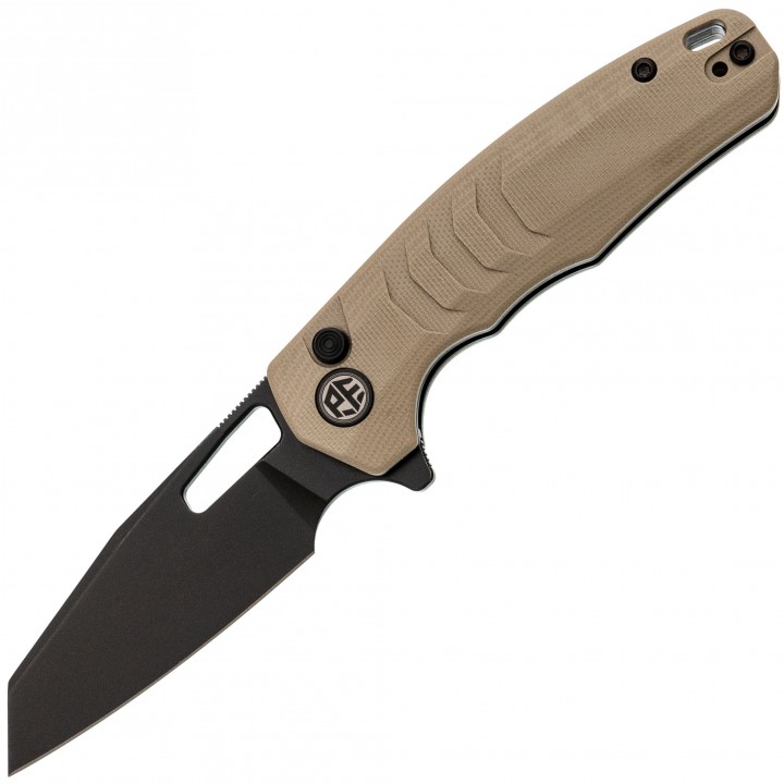 Складной нож Petrified Fish Trilobite, сталь 14C28N, рукоять песочный G10