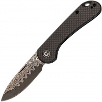 Складной нож CIVIVI Elementum Slip Joint, сталь Damascus, рукоять карбон