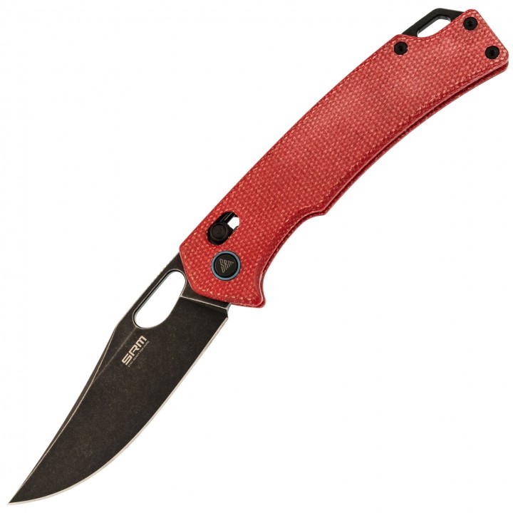 Складной нож SRM Retreiver 9203-MR2, сталь 10Cr15CoMoV, рукоять Red Micarta