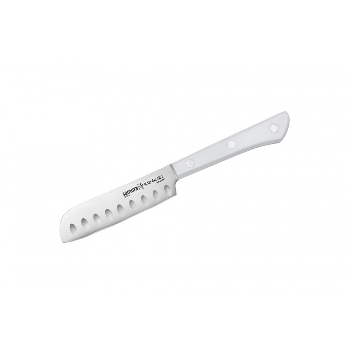 Нож кухонный "Samura HARAKIRI" для масла 96 мм, корроз.-стойкая сталь, белый ABS пластик