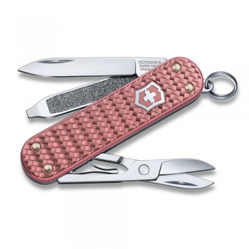 Нож перочинный Victorinox Alox Classic SD Colors, Gentle Rose, розовый алюминий, 5 функций, 58мм
