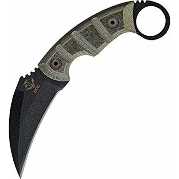 Керамбит Ontario Ranger Kerambit EOD, сталь 5160, рукоять микарта, gray/black